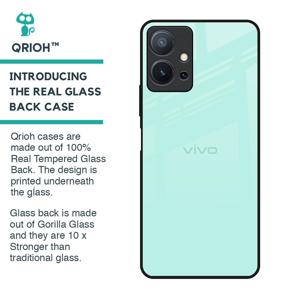 Teal Glass Case for Vivo T1 5G