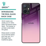 Purple Gradient Glass case for Vivo T1 5G