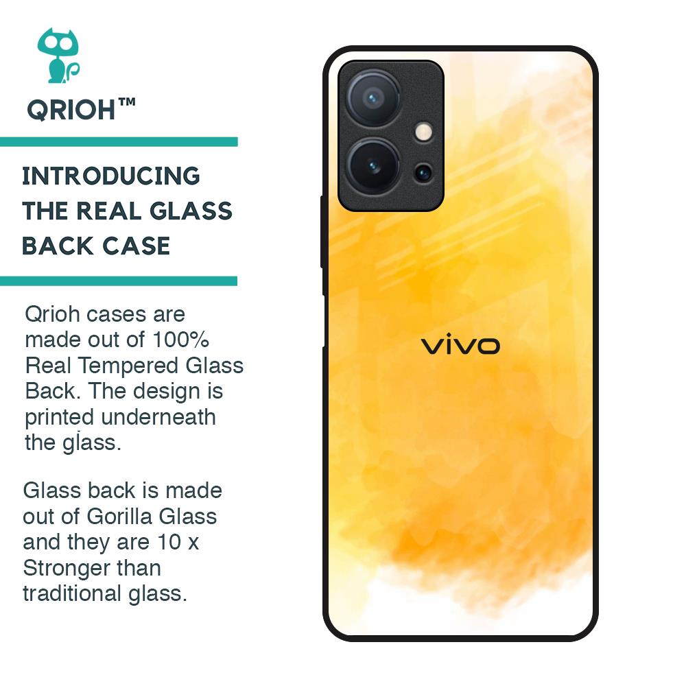Rustic Orange Glass Case for Vivo T1 5G