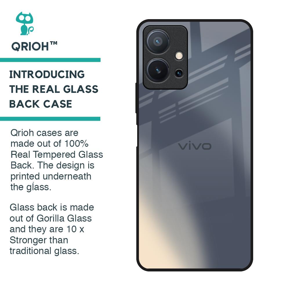 Metallic Gradient Glass Case for Vivo T1 5G