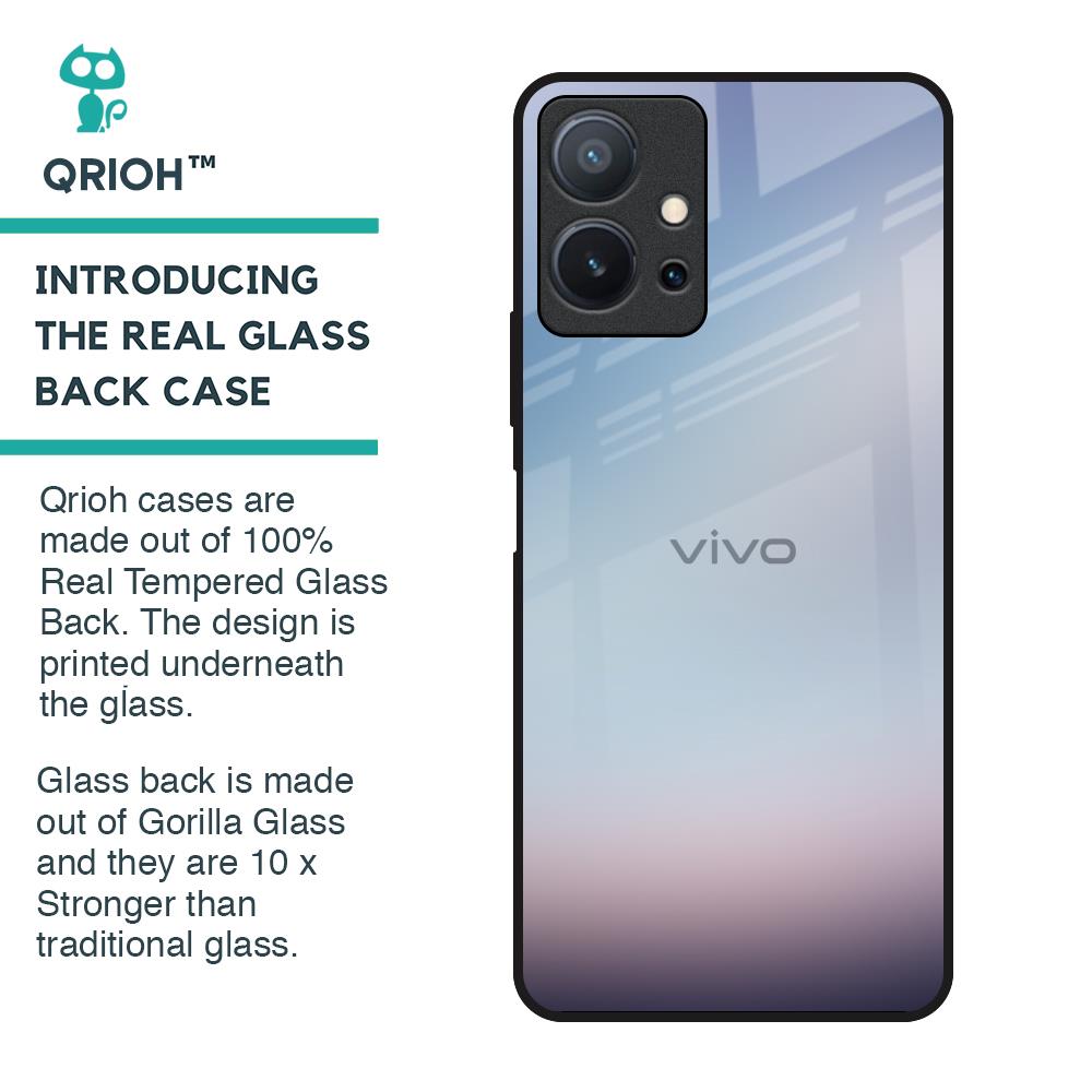 Light Sky Texture Glass Case for Vivo T1 5G