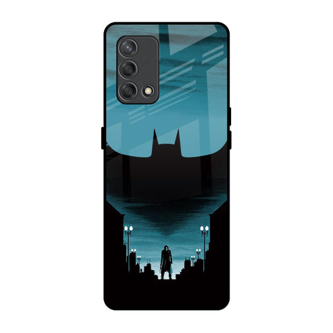 Cyan Bat Oppo F19s Glass Back Cover Online