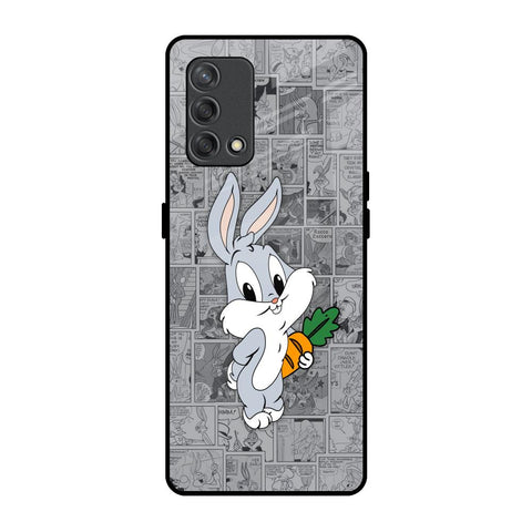 Cute Baby Bunny Oppo F19s Glass Back Cover Online