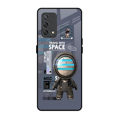 Space Travel Oppo F19s Glass Back Cover Online