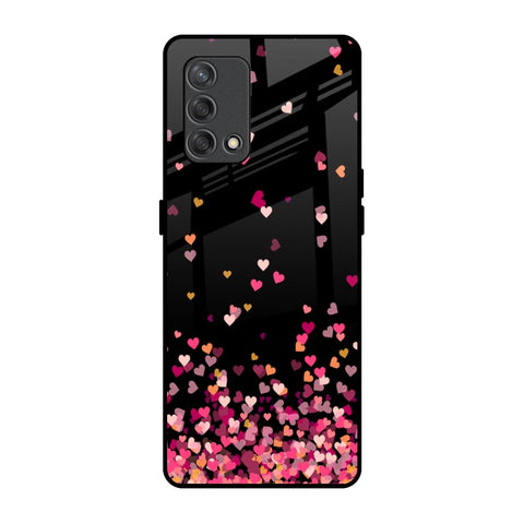 Heart Rain Fall Oppo F19s Glass Back Cover Online