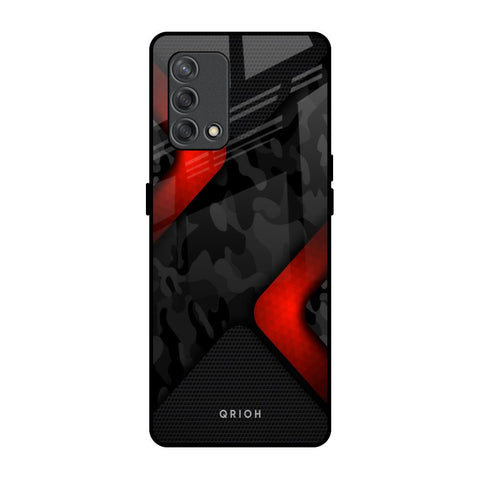Modern Camo Abstract Oppo F19s Glass Back Cover Online