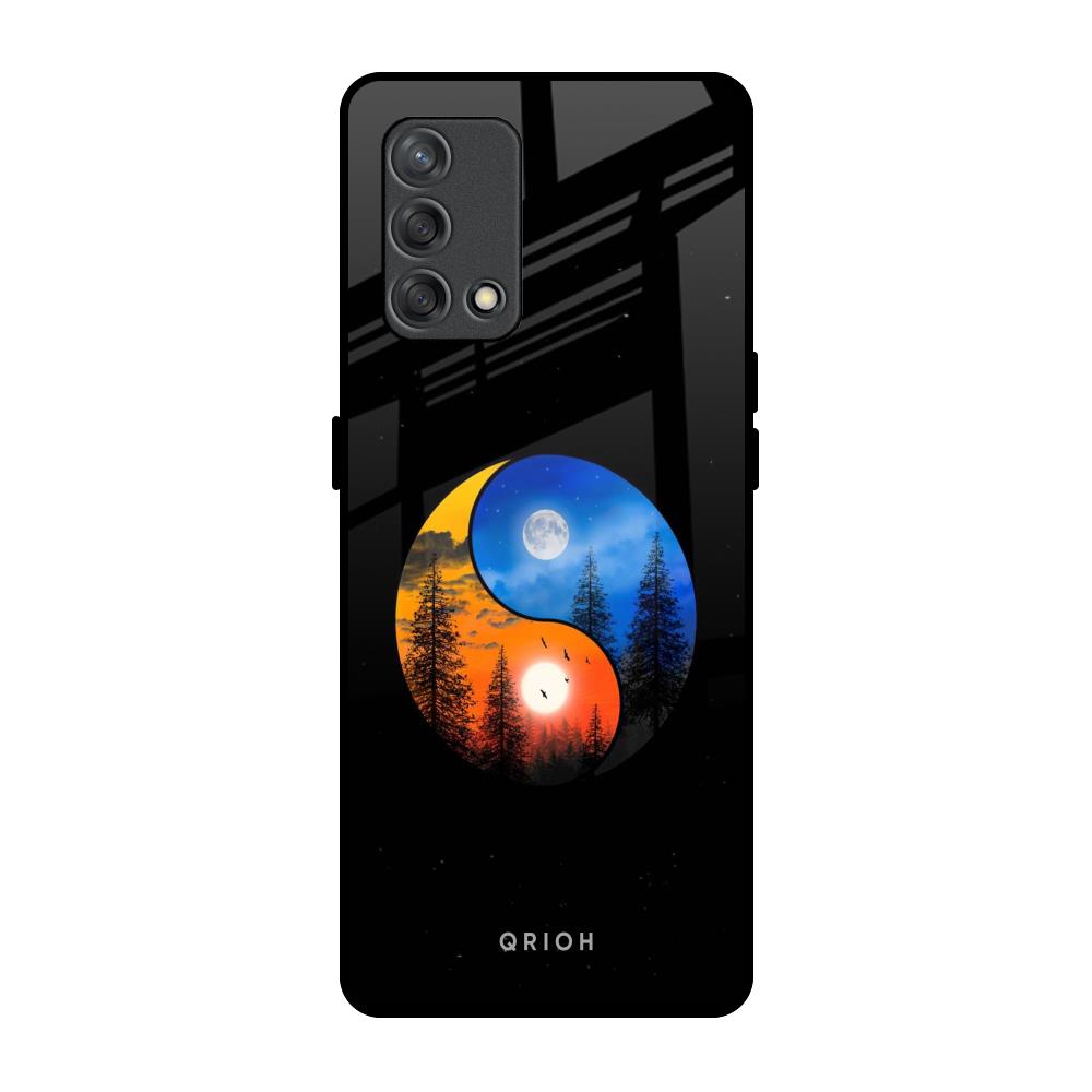 Yin Yang Balance Oppo F19s Glass Back Cover Online