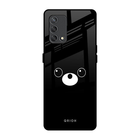 Cute Bear Oppo F19s Glass Back Cover Online