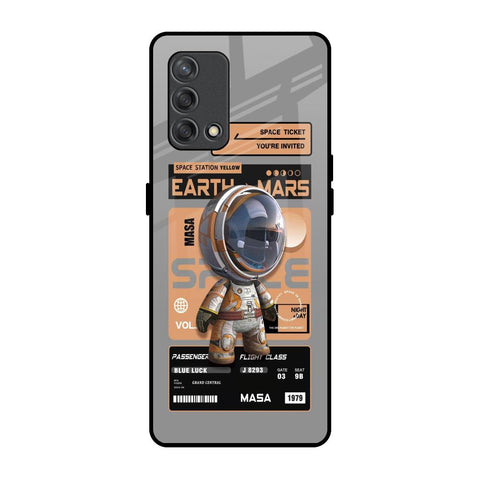 Space Ticket Oppo F19s Glass Back Cover Online