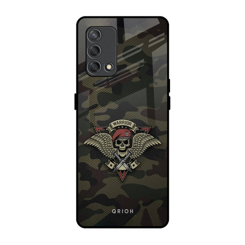 Army Warrior Oppo F19s Glass Back Cover Online