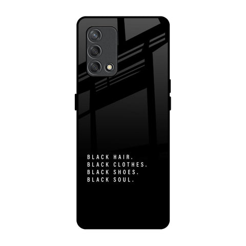 Black Soul Oppo F19s Glass Back Cover Online