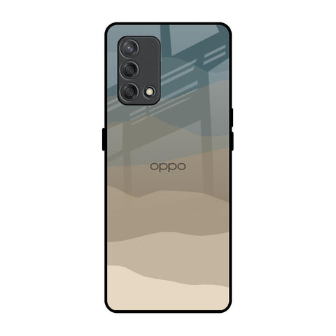 Abstract Mountain Pattern Oppo F19s Glass Back Cover Online