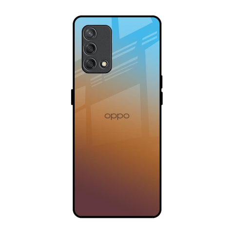 Rich Brown Oppo F19s Glass Back Cover Online