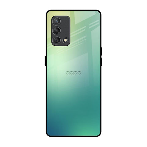 Dusty Green Oppo F19s Glass Back Cover Online