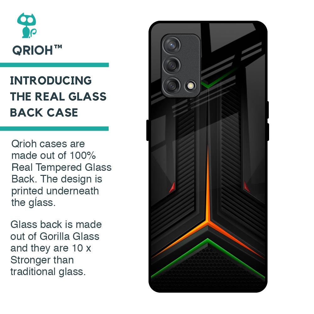 Modern Ultra Chevron Glass Case for Oppo F19s
