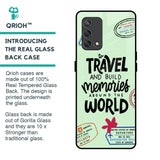 Travel Stamps Glass Case for Oppo F19s