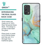 Green Marble Glass Case for Oppo F19s