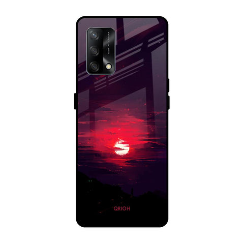 Morning Red Sky Oppo F19s Glass Cases & Covers Online