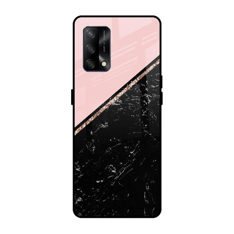 Marble Texture Pink Oppo F19s Glass Cases & Covers Online