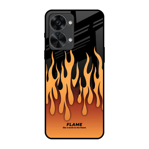 Fire Flame OnePlus Nord 2T 5G Glass Back Cover Online