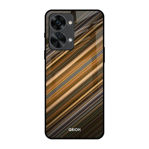 Diagonal Slash Pattern OnePlus Nord 2T 5G Glass Back Cover Online