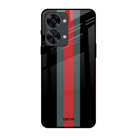Vertical Stripes OnePlus Nord 2T 5G Glass Back Cover Online
