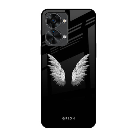 White Angel Wings OnePlus Nord 2T 5G Glass Back Cover Online