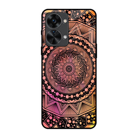 Floral Mandala OnePlus Nord 2T 5G Glass Back Cover Online