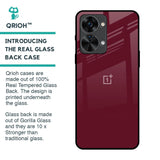 Classic Burgundy Glass Case for OnePlus Nord 2T 5G