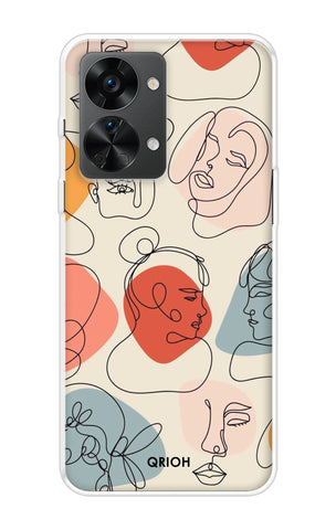 Abstract Faces OnePlus Nord 2T 5G Back Cover