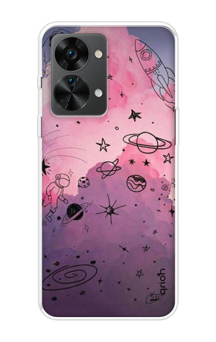 Space Doodles Art OnePlus Nord 2T 5G Back Cover
