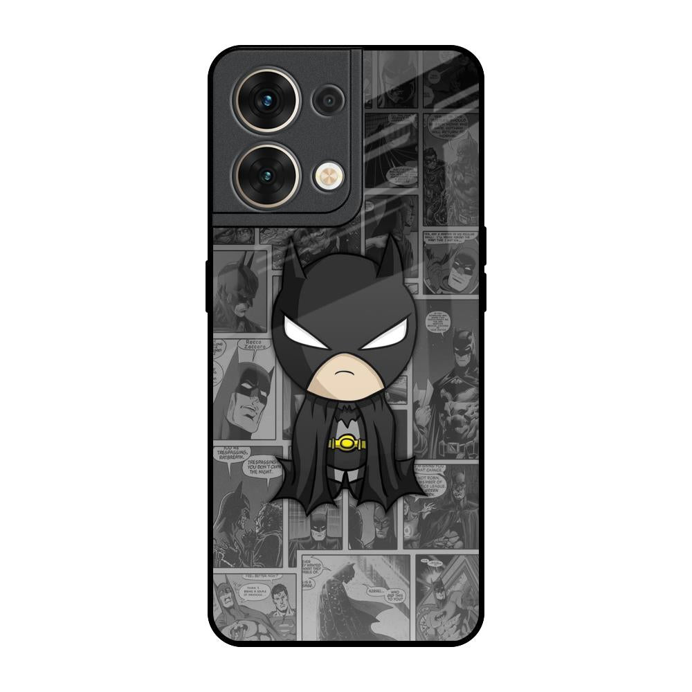 Cartoon Art Oppo Reno8 5G Glass Back Cover Online