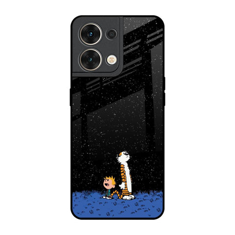 Night Sky Star Oppo Reno8 5G Glass Back Cover Online