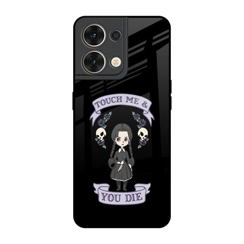 Touch Me & You Die Oppo Reno8 5G Glass Back Cover Online