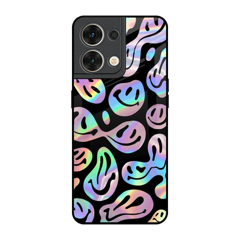 Acid Smile Oppo Reno8 5G Glass Back Cover Online