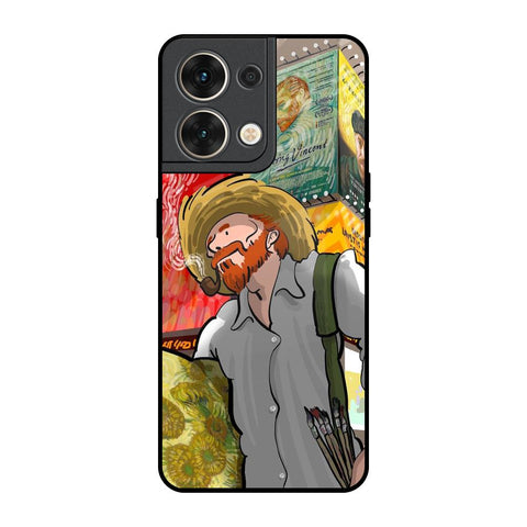 Loving Vincent Oppo Reno8 5G Glass Back Cover Online