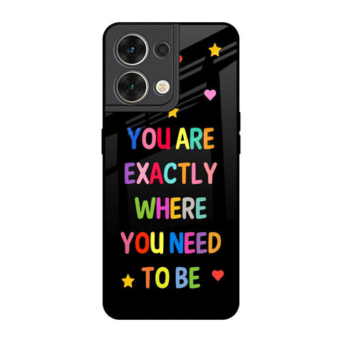 Magical Words Oppo Reno8 5G Glass Back Cover Online