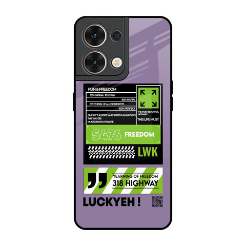 Run & Freedom Oppo Reno8 5G Glass Back Cover Online