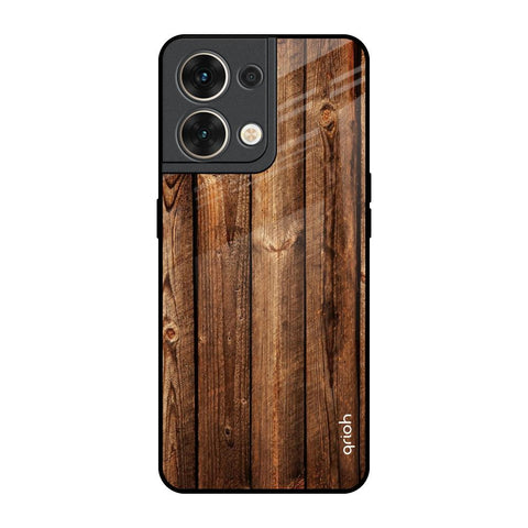 Timber Printed Oppo Reno8 5G Glass Back Cover Online