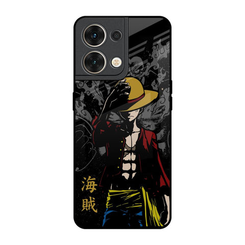 Dark Luffy Oppo Reno8 5G Glass Back Cover Online