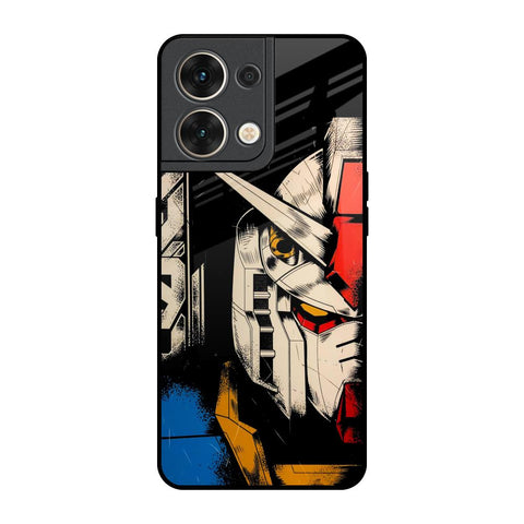 Transformer Art Oppo Reno8 5G Glass Back Cover Online