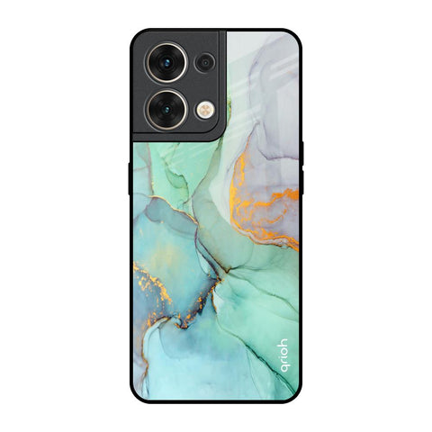 Green Marble Oppo Reno8 5G Glass Back Cover Online