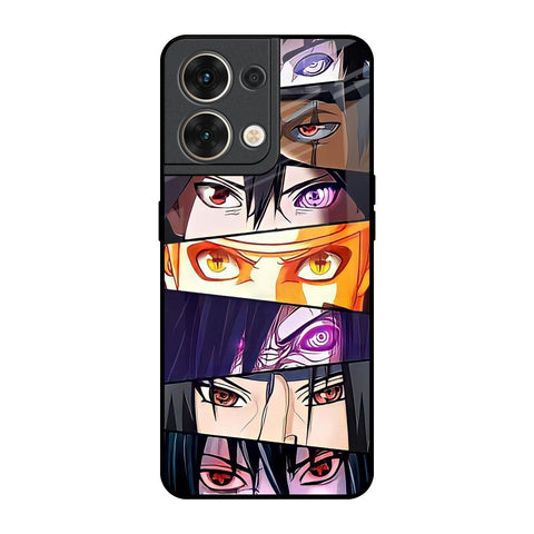 Anime Eyes Oppo Reno8 5G Glass Back Cover Online