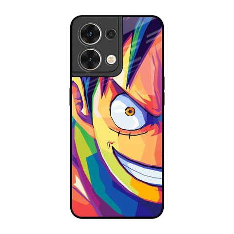 Monkey Wpap Pop Art Oppo Reno8 5G Glass Back Cover Online