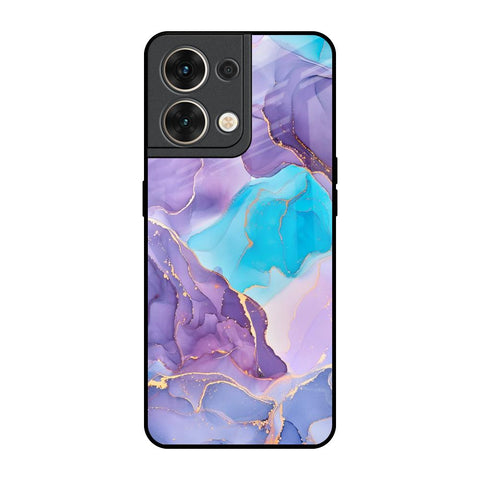 Alcohol ink Marble Oppo Reno8 5G Glass Back Cover Online