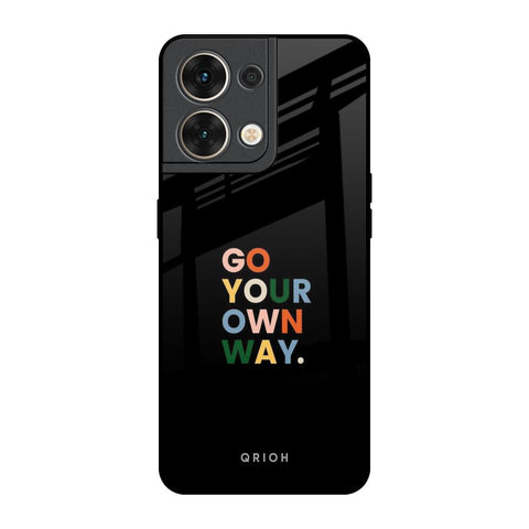 Go Your Own Way Oppo Reno8 5G Glass Back Cover Online