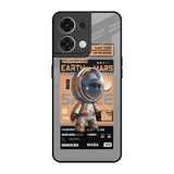 Space Ticket Oppo Reno8 5G Glass Back Cover Online