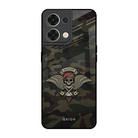 Army Warrior Oppo Reno8 5G Glass Back Cover Online