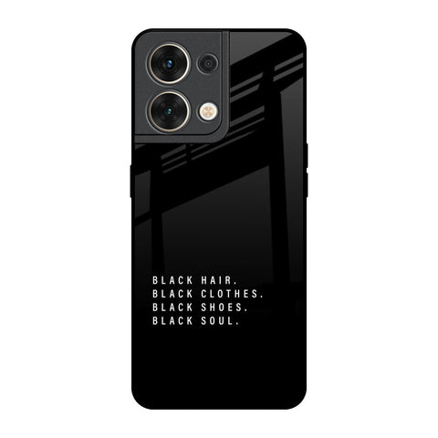 Black Soul Oppo Reno8 5G Glass Back Cover Online