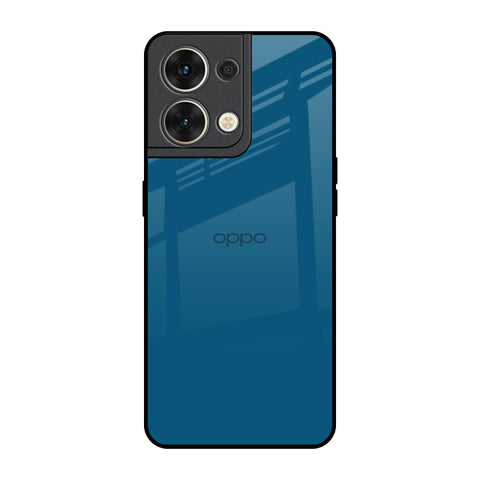 Cobalt Blue Oppo Reno8 5G Glass Back Cover Online